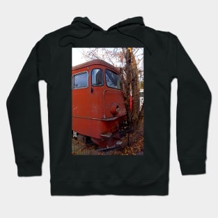 Disused loco, Romania Hoodie